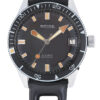 BIFORA "SKIN DIVER" Black Dial on Original "Tropic Sport" Rubber Bracelet