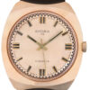 BIFORA Gold Plated Gents´wristwatch with Gilt Dial & Onyx Indices