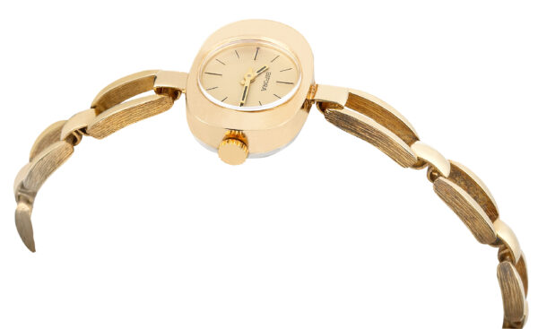 gold 2b BIFORA Ladies´ Wristlet with Gold-Colored Dial