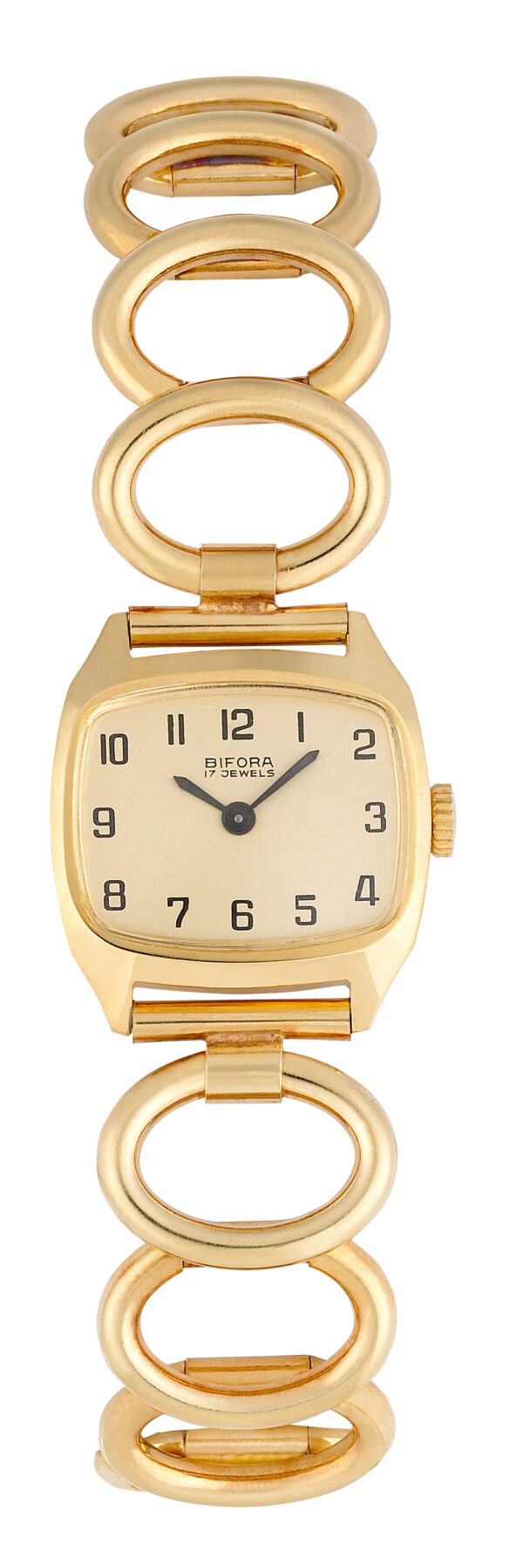 w215s new BIFORA Ladies´ Wristlet with Gilt Dial and Arabic Numerals