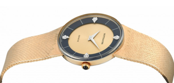 Screenshot 2025-07-23 at 00.40.45 WITTNAUER "Genève" Ladies´Gold Plated Wristwatch with Gold & Black Dial and four Diamonds (W9668YB4D15)