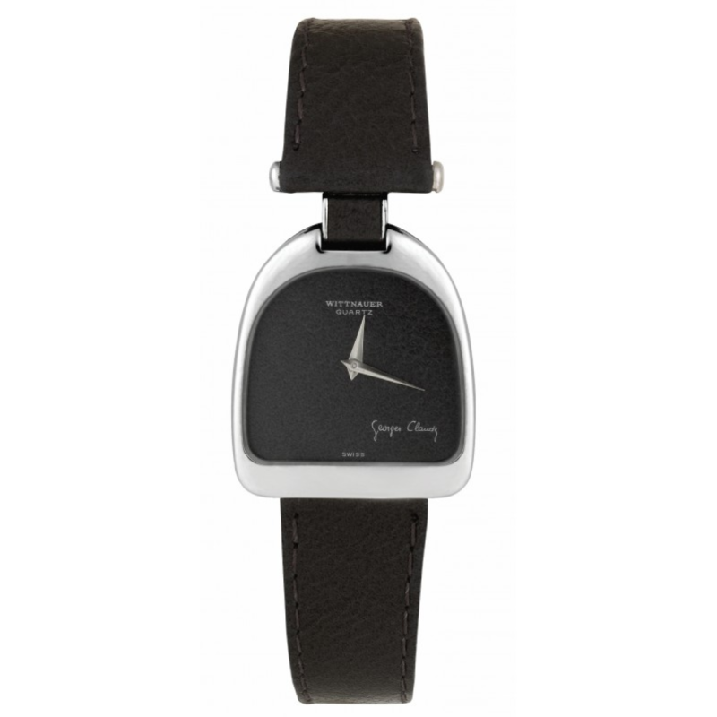 WITTNAUER Stainless Steel Wristwatch designed by Georges Claude with Black Dial (W9900W)