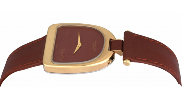 WITTNAUER Gold Plated Wristwatch designed by Georges Claude with Leather Texture Dial (W9900Y)