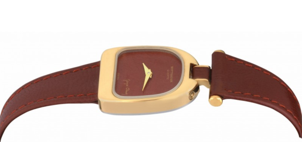 Screenshot 2025-07-23 at 19.09.25 WITTNAUER Gold Plated Wristwatch designed by Georges Claude with Leather Texture Dial (W9901Y)