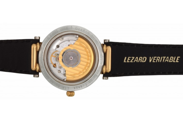 L'EPÉE Gents´ Bicolor Wristwatch with White Dial and Arabic Numerals (L1235T28)