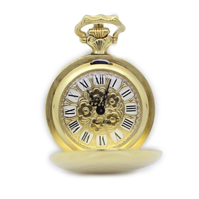 Screenshot 2025-07-24 at 11.00.10 AIRIN Gold Plated Pocket Watch with Gilt Engraved Dial and Case Back (A-148342)