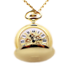 AIRIN Gold Plated Pocket Watch with Gilt Engraved Dial and Case Back (A-148446)