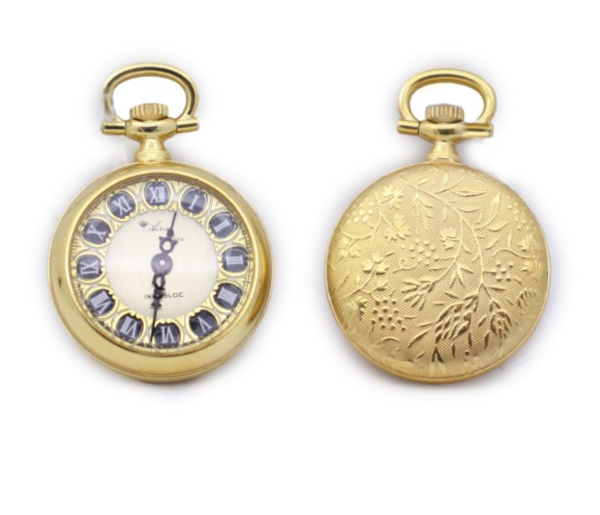 Screenshot 2025-07-24 at 11.31.11 AIRIN Gold Plated Pocket Watch with Engraved Dial and Engraved Case Back (A-148699)
