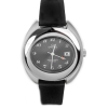 CROWN Oval Shaped Plated Wristwatch with Dark Grey Dial (C630/3)