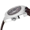 CROWN Oval Shaped Plated Wristwatch with Burgundy Dial (C630/5)