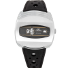 CROWN Oval Shaped Plated Wristwatch with Grey Dial and Rotating Discs Time Display (C632/2)