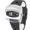 Screenshot 2025-07-24 at 12.26.32 CROWN Oval Shaped Plated Wristwatch with Black Dial and Rotating Discs Time Display (C632/3)