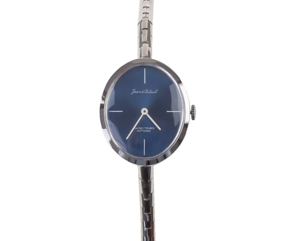 JEAN D'AUTEUIL Wristlet-Style Ladies´ Wristwatch with Blue Dial (JAD-56O/3)