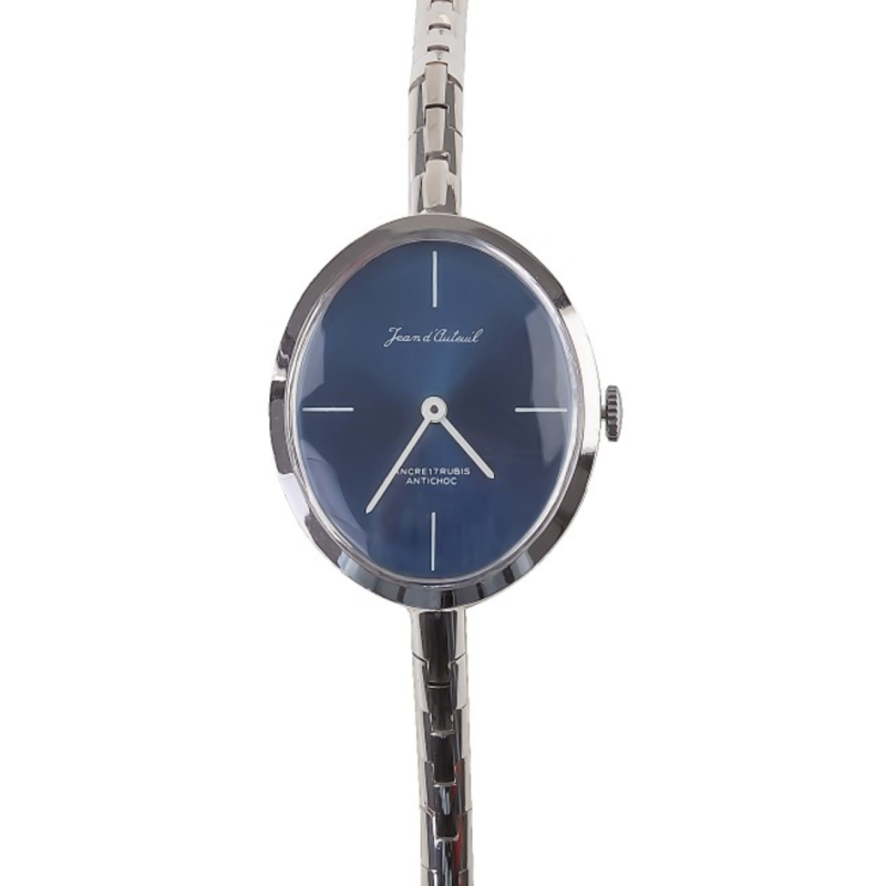 JEAN D'AUTEUIL Wristlet-Style Ladies´ Wristwatch with Blue Dial (JAD-56O/3)