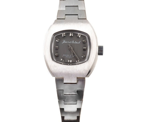 JEAN D'AUTEUIL Plated Ladies´ Wristwatch with Grey Dial and Applied Indices (JDA-51S/2)