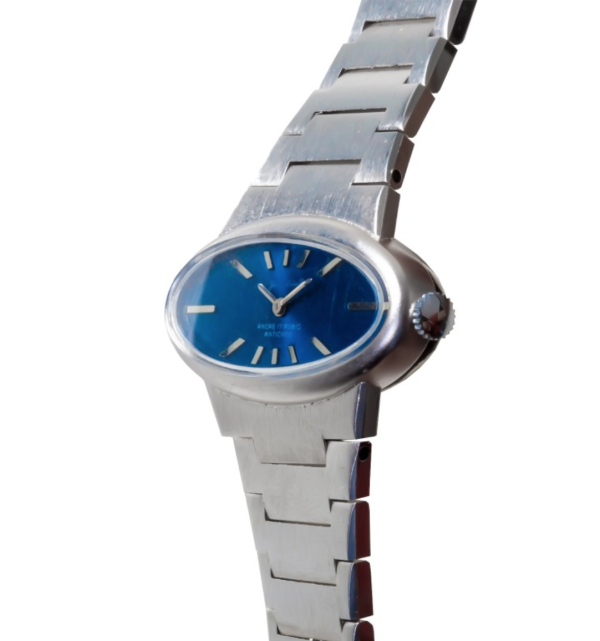 Screenshot 2025-07-24 at 14.42.23 JEAN D'AUTEUIL Retrofuturistic Oval Ladies´ Wristwatch with Blue Dial (JDA -54O/3)