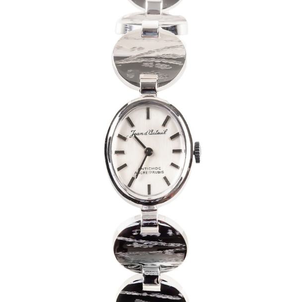 JEAN D'AUTEUIL Retro-Styled Ladies´ Wristwatch with Silvered Dial (JDA -53O/1)