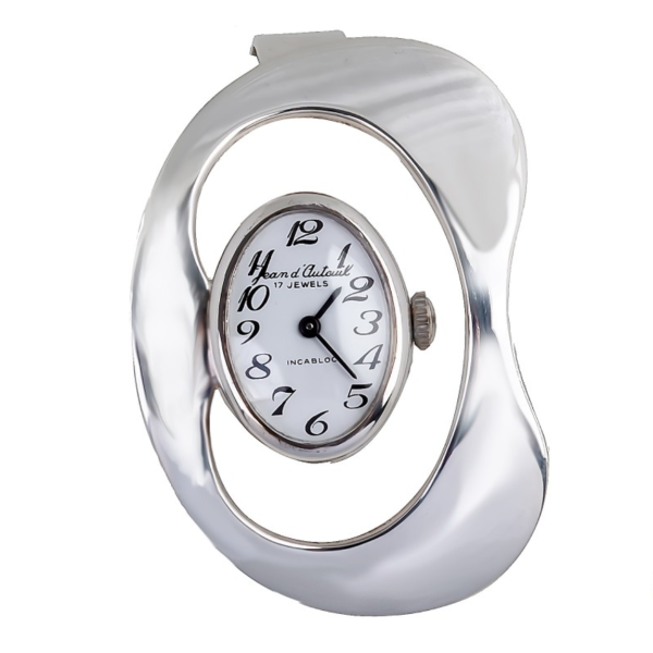 Screenshot 2025-07-24 at 15.12.13 JEAN D'AUTEUIL Futuristic Ladies´ Wristwatch "Dalí" with Silvered Dial and Arabic Numerals (JDA-60/1B)