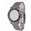 LE MONDE Bicolor Divers´ Watch with White Dial and Black Bezel (3189BIC/21)