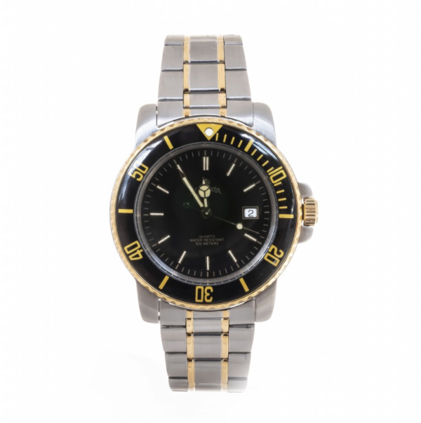 LE MONDE Bicolor Divers´ Watch with Black Dial and Black Bezel (3189BIC/22)
