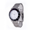 LE MONDE Divers´ Watch with White Dial and Black Bezel with red & white markings (3199ACC/21)