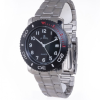 LE MONDE Divers´ Watch with Black Dial and Black Bezel with red & white markings (3199ACC/22)