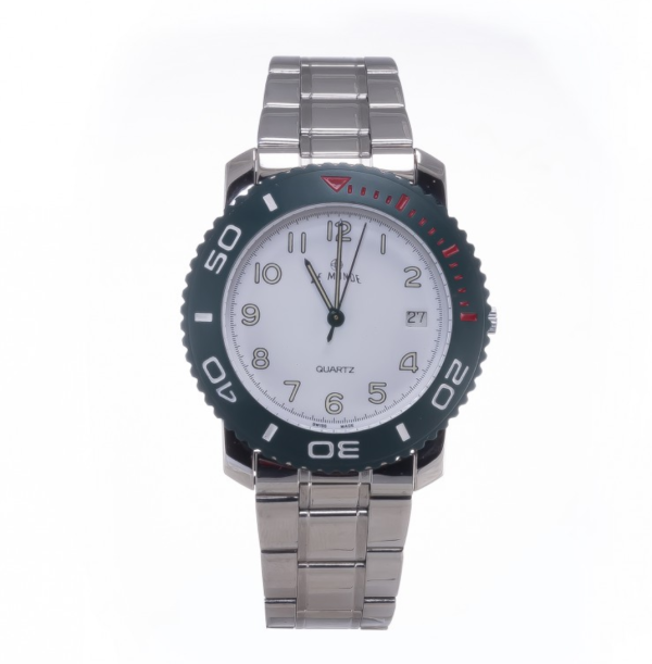 Screenshot 2025-07-24 at 23.15.55 LE MONDE Divers´ Watch with Light Grey Dial and Black Bezel with red & white markings (3199ACC/41)