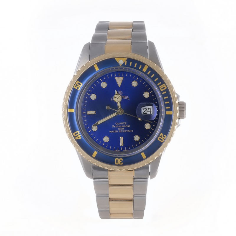Screenshot 2025-07-24 at 23.25.53 LE MONDE Bicolor Divers´ Watch with Blue Dial and Blue Bezel (3491BIC/33)