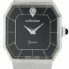 WITTNAUER "Genève" Ladies´Plated Wristwatch with Black Dial and a Diamond (W9671WB1D)