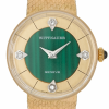 Screenshot 2025-10-01 at 15.02.59 WITTNAUER "Genève" Ladies´Gold Plated Wristwatch with Gold & Green Stone Dial and four Diamonds (W9670YB4D)