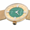 Screenshot 2025-10-01 at 15.16.53 WITTNAUER "Genève" Ladies´Gold Plated Wristwatch with Gold & Green Stone Dial and four Diamonds (W9670YB4D)