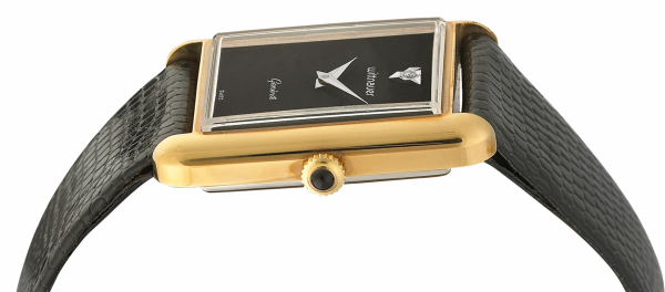Screenshot 2025-10-07 at 08.28.53 WITTNAUER "Genève" Ladies´Gold Plated Wristwatch with Black Dial and a Diamond (W3527YS)