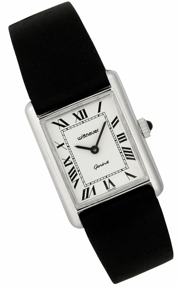 WITTNAUER "Genève" Ladies´Plated Wristwatch with White Dial and Roman Numerals (W3528WSR)