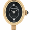 Screenshot 2025-10-07 at 15.43.40 WITTNAUER "Genève" Oval Gold Plated Ladies´ Wristlet with Black Dial and two Diamonds (W9818YBZD)