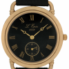 Screenshot 2025-10-08 at 08.52.51 L'EPÉE Gents´ Gold Plated Wristwatch with Small Seconds, Black Dial and Roman Numerals (L13224PO3)