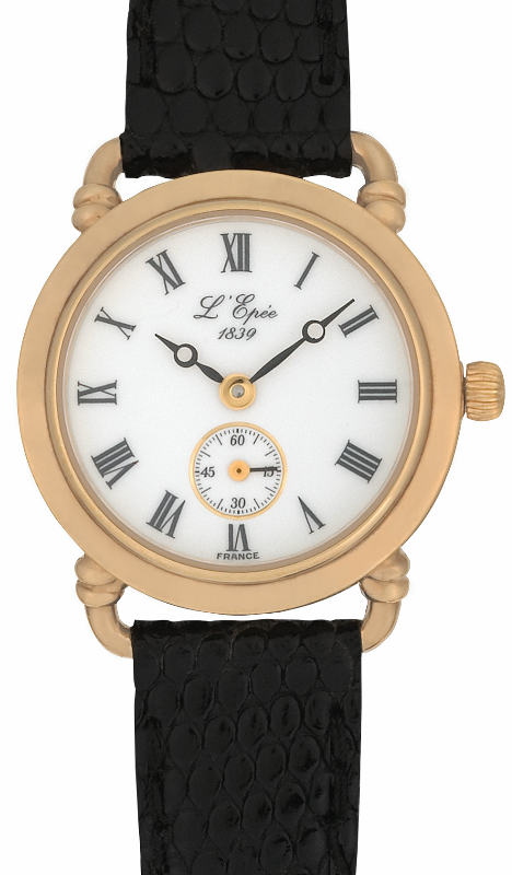 Screenshot 2025-10-08 at 09.05.21 L'EPÉE Ladies´ Gold Plated Wristwatch with Small Seconds, White Dial and Roman Numerals (L13224PO1)