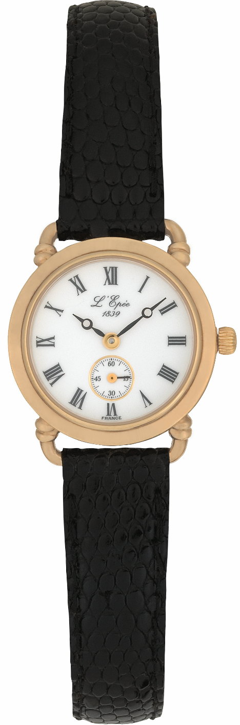 Screenshot 2025-10-08 at 09.05.21 L'EPÉE Ladies´ Gold Plated Wristwatch with Small Seconds, White Dial and Roman Numerals (L13224PO1)
