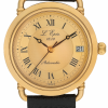 L'EPÉE Gents´ Gold Plated Wristwatch with Golden Sectored Dial and Roman Numerals (L11433PO2)