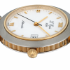 L'EPÉE Gents´ Bicolor Wristwatch with White Dial and Roman Numerals and Applied Indices (L1435TM)