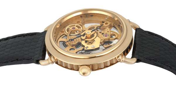 L'EPÉE Gents´ Gold Plated Skeletonized Wristwatch (L1233P)