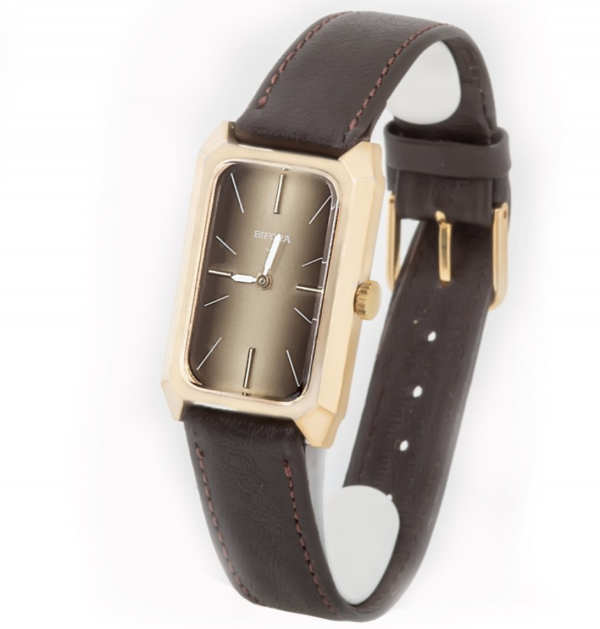 Screenshot 2025-08-01 at 10.57.19 BIFORA Gents´ Gold Plated Wristwatch with Graduated Brown Dial