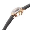 BIFORA Ladies´ Gold Plated Wristlet with Bordeaux Lacquered Dial & Faceted Crystal