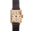 BIFORA Ladies´ Gold Plated Wristlet with Gilt Dial & Faceted Bezel