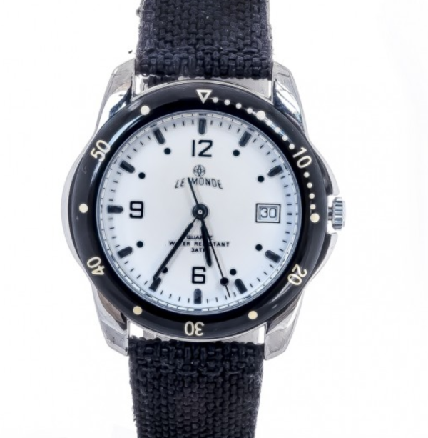 Screenshot 2025-09-29 at 11.46.06 LE MONDE Women´s wristwatch with White Dial and black Bezel (3390/21)