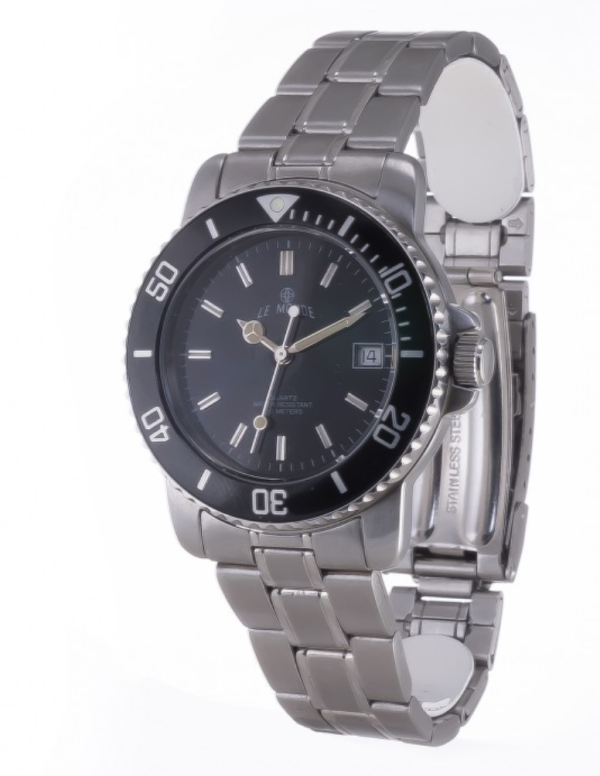 Screenshot 2025-09-29 at 11.57.41 LE MONDE Women´s wristwatch with Black Dial, Black Bezel on Steel Bracelet (4189ACC/22)