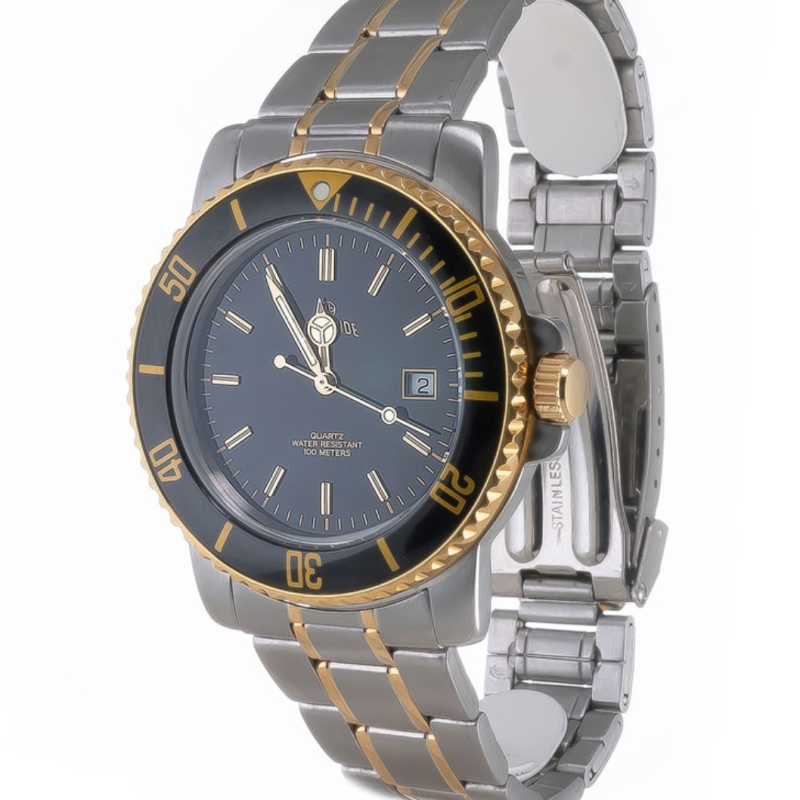 Screenshot 2025-09-29 at 12.05.17 LE MONDE Women´s wristwatch with Black Dial, Bicolor Bezel on Two-Tone Bracelet (4189BIC/22)