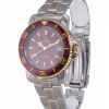 LE MONDE Women´s wristwatch with Burgundy Dial & Bezel on Two-Tone Bracelet (4189BIC/55)