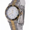 LE MONDE Women´s wristwatch with White Dial, Black Bezel on Two-Tone Bracelet (4491BIC/21)