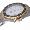 LE MONDE Women´s wristwatch with White Dial, Black Bezel on Two-Tone Bracelet (4491BIC/21)
