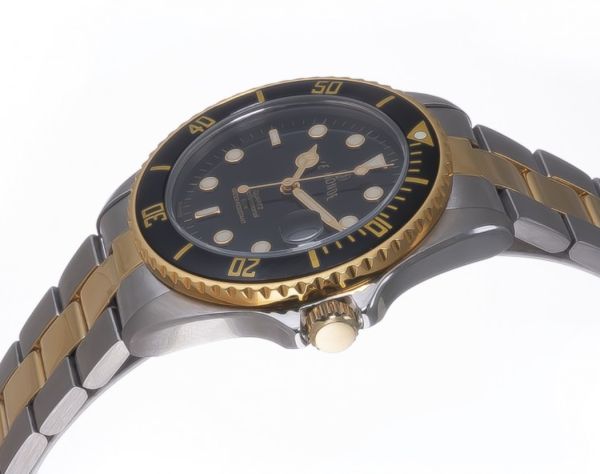 Screenshot 2025-09-29 at 12.29.52 LE MONDE Women´s wristwatch with Black Dial & Bezel on Two-Tone Bracelet (4491BIC/22)